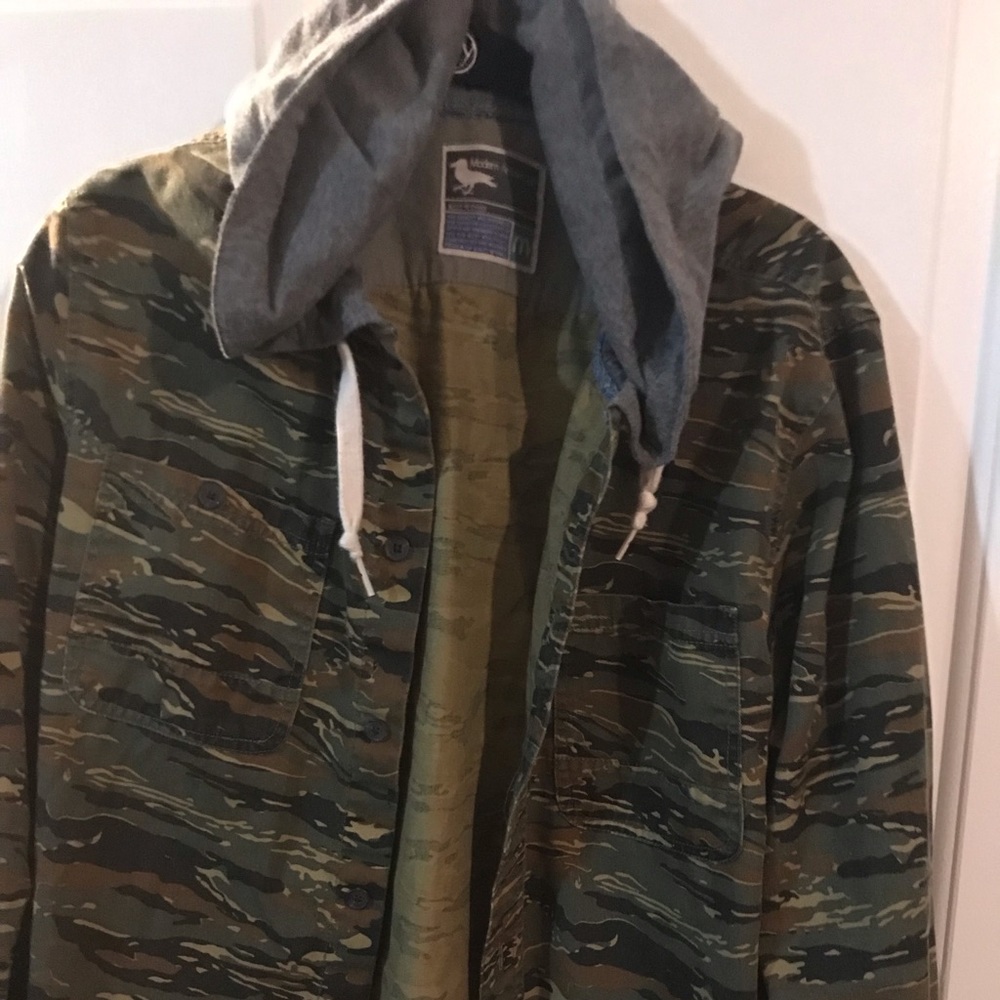 Modern amusement long sleeve with hood.